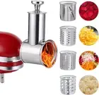 Large Stainless Steel Slicer Shredder Attachment for Kitchenaid Mixers,Dishwashe