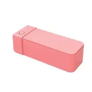 NNEDSZ 600ml Ultrasonic Jewellery Cleaner Mini Pink - Portable Personal Sonic Ba