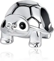 [SBI Jewelry] Women Turtle Lucky Charm for Bracelet Compatible with Pandora Charm Bracelets Animal Good Luck Best Wishes Ocean Sea Bead Anniversary Birthday, Non-Precious Metal, No Gemstone