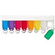 J.Burrows Assorted 8 Key Tag Rack