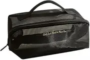 [Generic] Transparent mesh Storage Bag Pillow mesh Cosmetic Bag Portable Travel Toilet Bag