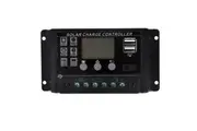 20A 12V/24V Solar Charge Controller PWM Regulator Solar Battery Charger LCD With Overload Protection Automatic Power-off Function