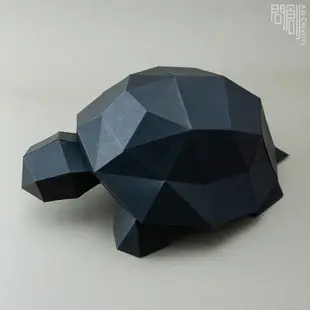 問創設計 DIY手作3D紙模型 禮物 擺飾 小動物系列 - 小烏龜 (4色可選)