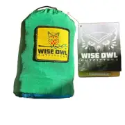 Wise Owl Outfitters Owlet Kids Hammock Green & Blue With Straps NEW with Tags