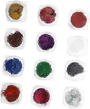 CRILSTYLEO Halloween Spider Sequin Stickers 12 Boxes Nail Art Decor Spider Webs Stickers Manicure Accessories