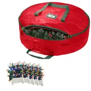 11Pcs Christmas Light Strings Storage Wraps Paper Card and Storage Bag