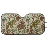Enchanted Woodland Windshield SunShade, Cute Sunshade for Car Mushroom, W