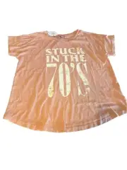 Vintage Canvas T Shirt STUCK IN THE 70’ S Round Neck Short Sleeve size S,M,L