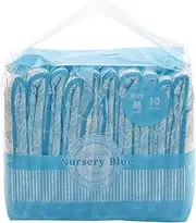 LittleForBig Printed Adult Brief Diapers 10 Pieces - Nursery Blue M