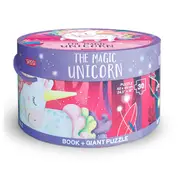 30pc Sassi Junior The Magic Unicorn Book & Giant Puzzle Jigsaw Game Kids 3y+