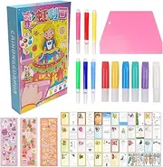 Rainbow Scratching Art for Kid - Boys Rainbow Scratching Art Kit | Kids' Paper Craft Kits Scratch-Off Craft Painting Set for Home, School, and Traveling