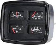 4 in 1 Car Instrument Assembly Multi-Functional Automotive Fuel Gauge Oil Pressure Gauge Water Temperature Gauge Ammeter 12V