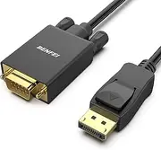 DisplayPort to VGA Adapter, Benfei DP DisplayPort to VGA 10 Feet Cable Male to Male Gold-Plated Cord Compatible for Lenovo, Dell, HP, ASUS and Other Brand