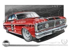 Bathurst Legends 1971 FORD XY GT-HO PHASE 2 ALLAN MOFFAT A3 FRAMED PRINT (B009)