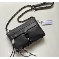 在飛比找蝦皮購物優惠-Rebecca Minkoff 槍色 Mini Mac 鏈條