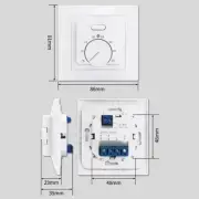 Easy to Use Temperature Controller for Heat Room Flooring 230V 5060Hz 16A