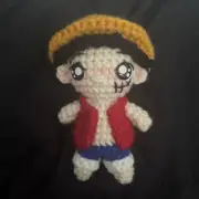 Mini Monkey The Luffy Amigurumi Doll Handmade