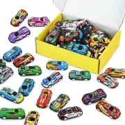 30 Mini Race Cars for Classroom Prizes&Party Favors Bulk Pull Back Toys for Kids