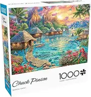 Buffalo Games - Chuck Pinson - Tropical Oasis - 1000 Piece Jigsaw Puzzle for Adults Challenging Puzzle Perfect for Game Nights - Finished Size 26.75 x 19.75
