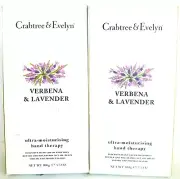 Crabtree & Evelyn VERBENA & LAVENDER Ultra-Moisturising Hand Therapy, NEW x 2