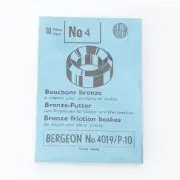Genuine Bergeon Bronze Clock Bushes 4019-P-10 (Pack of 10) No 4 New (G3D14)