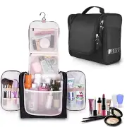 Black Toiletry Bag | TSA Carry-On Approved | Quart Sized | Cosmetic Makeup Pouch