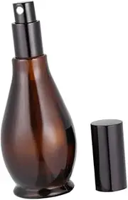 DONFAMDS 3pcs Refillable Small Spray Bottle Brown Tea Dispenser for Perfume Makeup and Skin Care Portable Fine for Travel and Daily Use