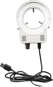 Byttlerom 48 LED Industrial Microscope Camera Ring Lamp Light Illuminator Lamp Adjustable Brightness USB Interface