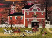 - Charles Wysocki - Fire! - 1000 Piece Jigsaw Puzzle for Adults Challenging P