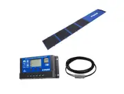 Kings 120W Folding Solar Blanket Grade A PET coated cells+ 15A PWM Solar Controller + 6m Extension Lead