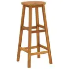 4x Wood Timber Bar Stools Set Outdoor Garden Patio Barstools Pub Counter Chairs