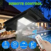 Commercial 70W LED Solar Street Light PIR Sensor Dusk-to-Dawn Road Light+Remote