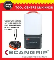 SCANGRIP AREA 10 CAS 10,000 LUMEN CORDLESS AREA LIGHT – WORKS WITH METABO 18V