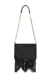 *NWT SASS & BIDE "The Aries" Large Fringed Leather Shoulder Bag / Clutch - $850