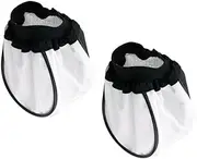 Angoily 2Pcs Cloth Lamp Covers Creative Round Softbox Shades for Photoflood Flash Durable Camera Light Covers with Reflective for Finger Flash Use
