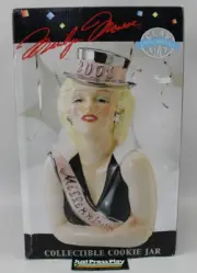 2000 Millennium Marilyn Monroe Clay Art Collectible Ceramic Cookie Jar - New!