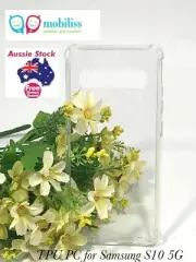 Anti-Shock Bumper TPU PC Case Cover For Samsung Galaxy S10 5G Clear