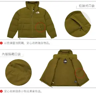 The North Face 92 RIPSTOP NUPTSE 男 保暖可調節收納連帽羽絨外套 NF0A86ZQPIB