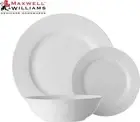 Maxwell and Williams 12-Piece White Basics European Rim Dinner Set