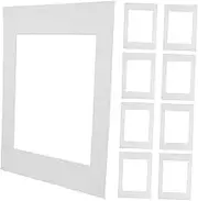 CHILDWEET 10pcs White Cardboard Matting for Picture Frames Cutouts Smooth Texture for DIY Framing of Photos and Art Prints Versatile Design for Creative Displays