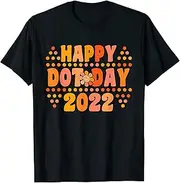 [X.Style] Happy International Dot Day 2022 Polka Dot Kids Toddler Boys ds773 T-Shirt (3XL) Black
