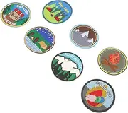 OSALADI 7Pcs Cartoon Animal Embroidery Patches DIY Decorative Appliques for Clothing and Backpacks Durable and Safe Material Unique Crafting