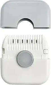 Jaasuee 2-Pack Manual Hair Trimmer Comb, Double-Sided Razor and Comb for Women and Girls, Compact and Portable, Gray