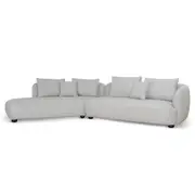 Marius 3 Seater Left Chaise Sofa - Clay Grey