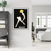 Canvas Framed Modern Bally Wall Art Home Decor
