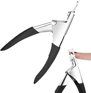Nail Tip Cutter - Pedicure Manicure Tools,Type U Stainless Fingernail Trimmer for Salon Home Nail Design, Clippers for Precise Manicures