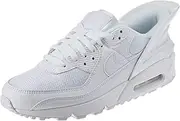 [Nike] Men's AIR MAX 90 FLYEASE Running Shoe, White/White-White