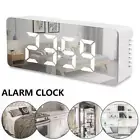 GameMantra Digital Clock LED Display Desk Table Temperature Alarm Time Modern...
