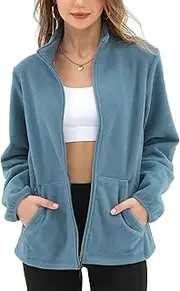 [Argstar] Women's Lapel Striped Blazers Button Décor Lightweight Notched Suit Jacket Coat Outwear