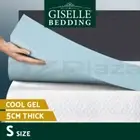 Giselle Bedding COOL GEL Memory Foam Mattress Topper BAMBOO Cover Single 5CM Mat